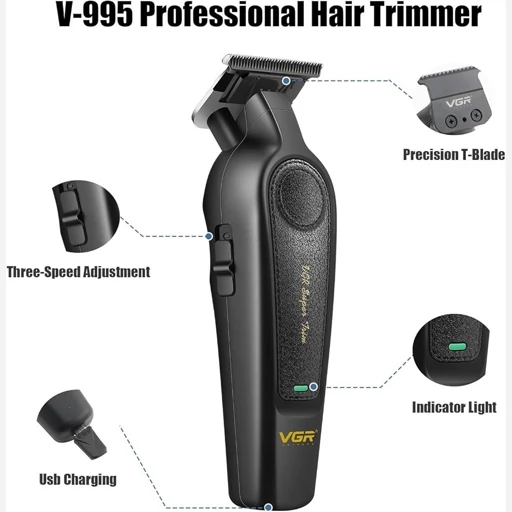 ماشین اصلاح شارژی VGR مدل V-995 با باتری 2000 میلی آمپر ساعت