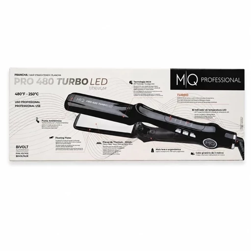 اتو مو ام کیو صفحه تیتانیوم مدل PRO 480 Turbo LED حرفهای، قدرتمند و مناسب انواع تراپی، با ضمانت کتبی 6 ماهه