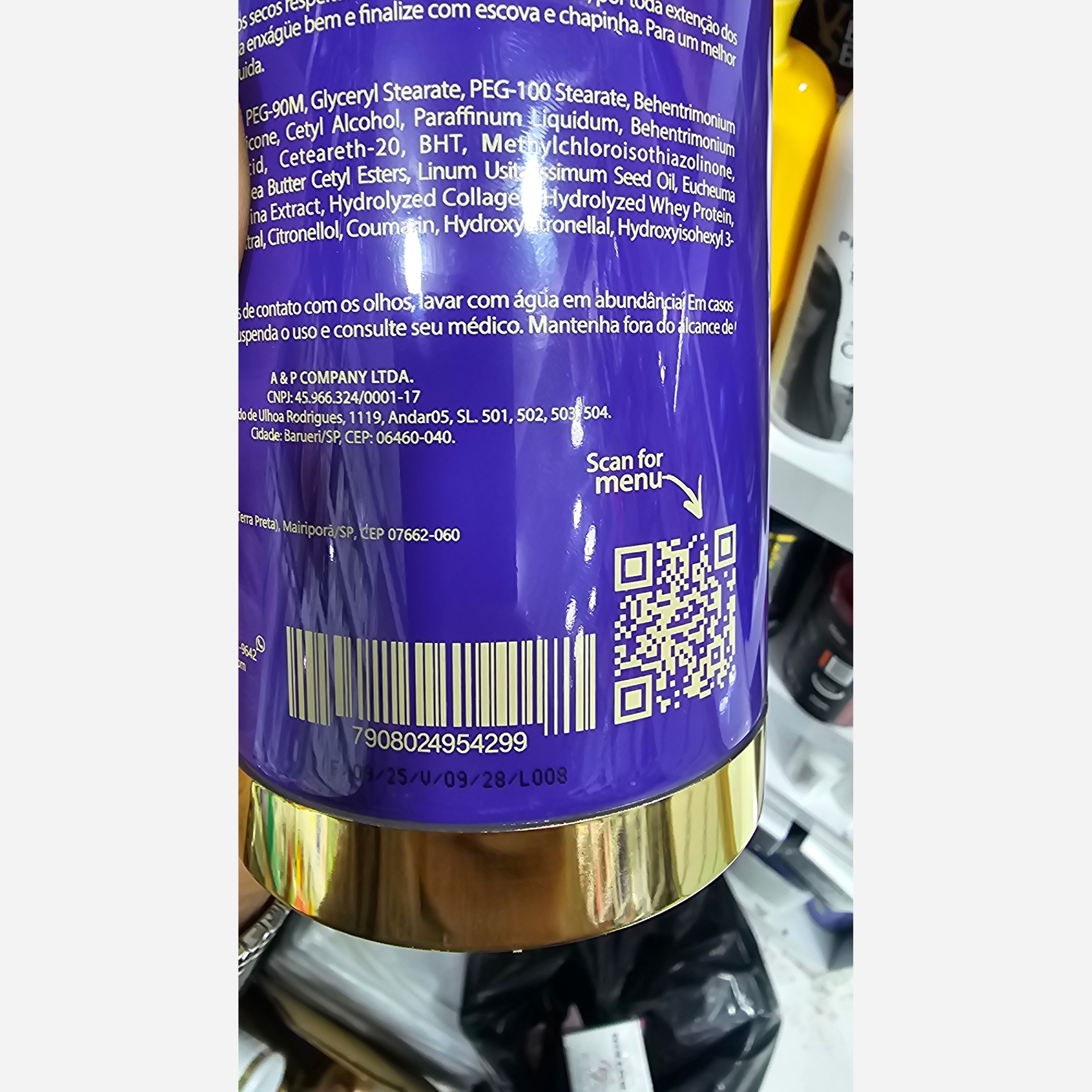 کراتین AP بنفش مدل اینفینیتی بلوند . آنزیمی . صافی و شاین و ماندگاری بالای 2 سال