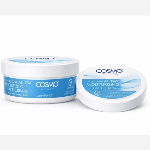 کرم مرطوب کننده و آبرسان 24 ساعته کاسمو اورجینال مرطوب کننده قوی حاوی شی باتر ترمیم خشکی و اگزما پوستی