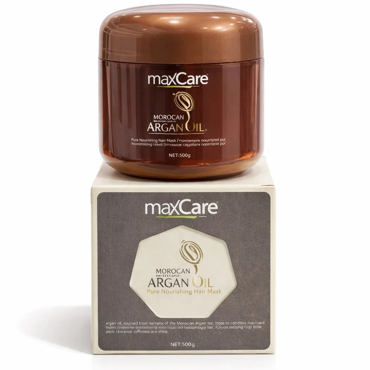 ماسک مو حاوی روغن آرگان مکس کر MaxCare نرم کننده و گره باز قوی موهای آسیب دیده و وز