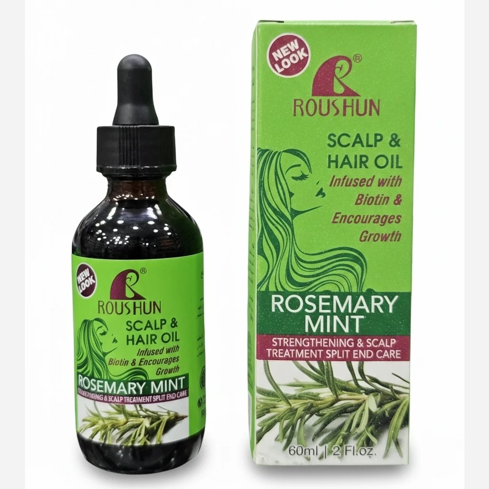 روغن رزماری بیوتین روشان ضد موخوره و ضد ریزش و تقویت کننده ریشه مو و پیازچه مو