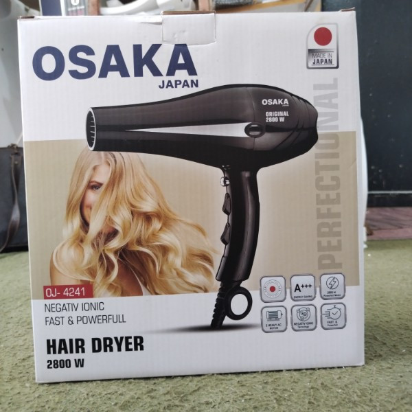 سشوار حرفه ای سالنی اوزاکا (Osaka) مدل OJ-4241 موتور قدرتمند 2800 وات با فناوری یونیک (اصلی)
