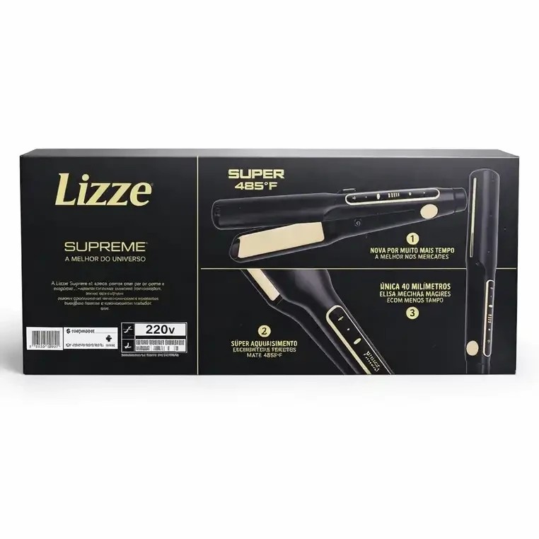 اتو مو لیز سوپریم Lizze Supreme صفحه پهن جنس صفحه تیتانیوم 10 آمپر مخصوص استفاده سالن و و انواع تراپی کراتین و پروتئین