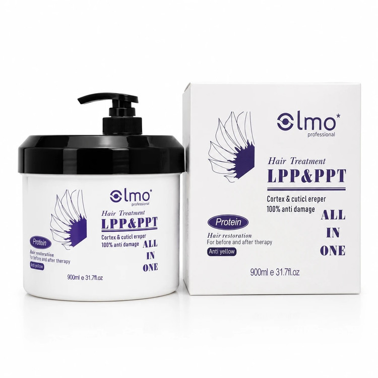 ماسک مو پروتئینه ال پی پی اولمو اورجینال احیا و صافی بالا موهای آسیب دیده و دکلره شده و سوخته بدون سولفات و پارابن900م