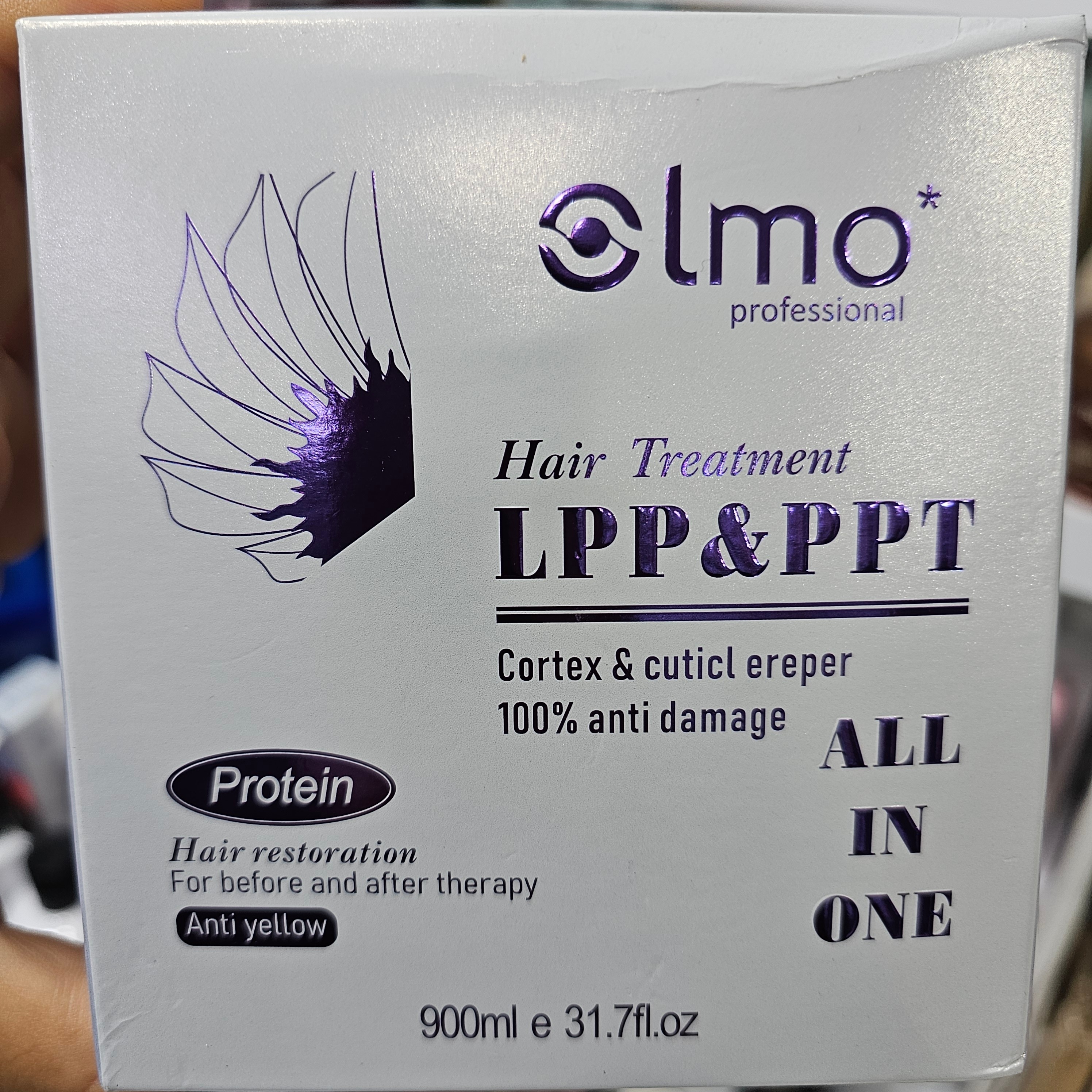 ماسک مو پروتئینه ال پی پی اولمو اورجینال احیا و صافی بالا موهای آسیب دیده و دکلره شده و سوخته بدون سولفات و پارابن900م