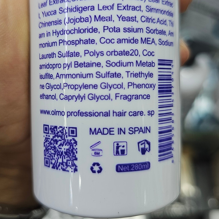 اسپری مو اولمو اسپانیایی اورجینال 280 میل تحریک مستقیم ریشه مو، کنترل چربی پوست سر خوشبوکننده مو تقویت کننده و ضد حرارت