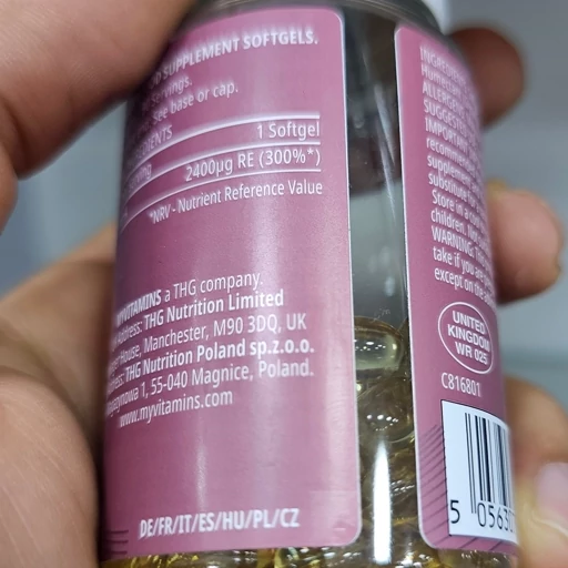 تقویت کننده پوست و سیستم ایمنی بدن و آبرسان قوی رتینول مای ویتامینز اورجینال 90 عددی به ضمانت اورجینال