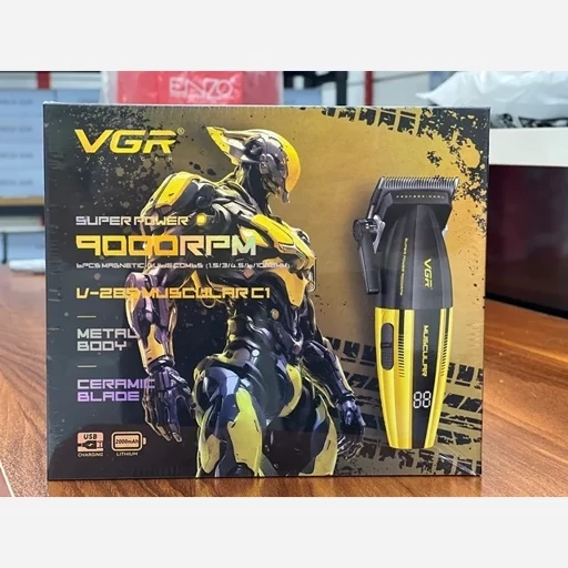 ماشین اصلاح خط زن وی جی آر مدل V-285 با تیغه سرامیک و برش مستقیم