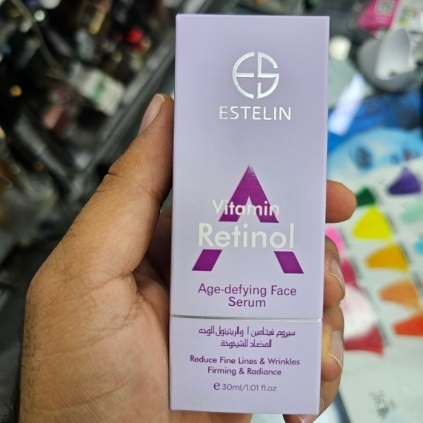 سرم صورت رتینول استلین اورجینال حجم 30 میل ضد پیری و ضد چروک و جوانساز پوست حاوی رتینول و ویتامین A