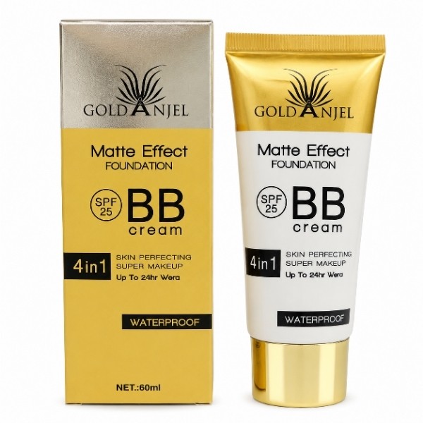 کرم بی بی(BB) گلد آنجل اورجینال حجم 60 میل ماندگاری 24 ساعته و ضد آب بافت سبک حاوی SPF25 مخصوص انواع پوست