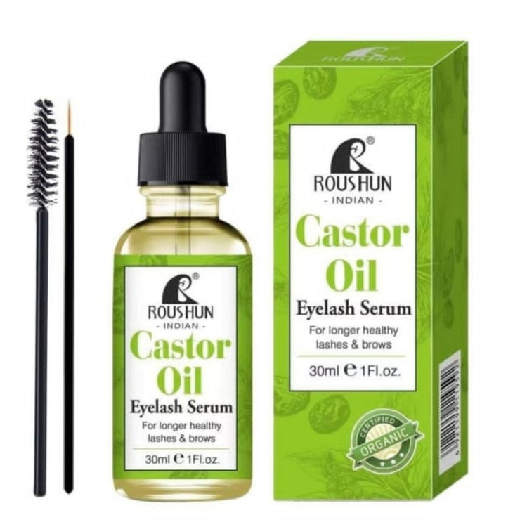 تقویت مژه و ابرو روشان 30 میل عصاره روغن کرچک 100 درصد