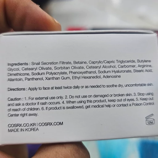 کرم حلزون کوزارکس 92 درصد اورجینال به ضمانت COSRX Advanced Snail 92 All in One Cream آبرسانی و ترمیم عمیق و تقویت پوست