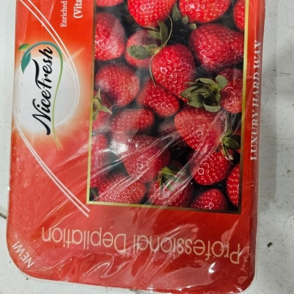موم وکس نایس فرش اورجینال (NiceFresh) مدل توت فرنگی وزن 800 گرم بدون نیاز به پد قدرت چسبندگی بالا و استفاده راحت
