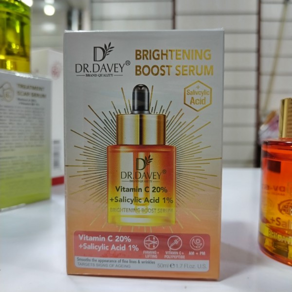 سرم تقویت و روشن کننده پوست دکتر دیوی اصلی به ضمانت مرجوعی Dr. Davey Brightening Boost Serum