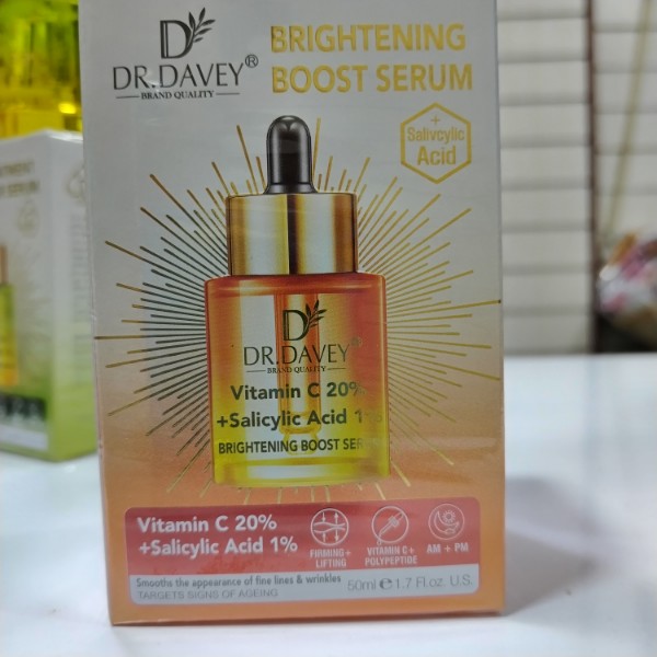 سرم تقویت و روشن کننده پوست دکتر دیوی اصلی به ضمانت مرجوعی Dr. Davey Brightening Boost Serum