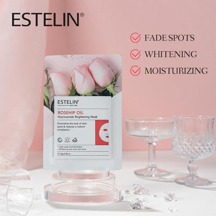 ماسک صورت روغن گل رز استلین(10 عددی) اصل