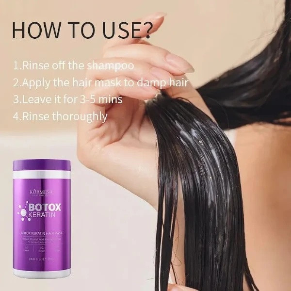 ماسک موی کراتینه و بوتاکس حرفهای کورمسیک Kormesic حجم 1000 میلیلیتر شهریار طب درگهان