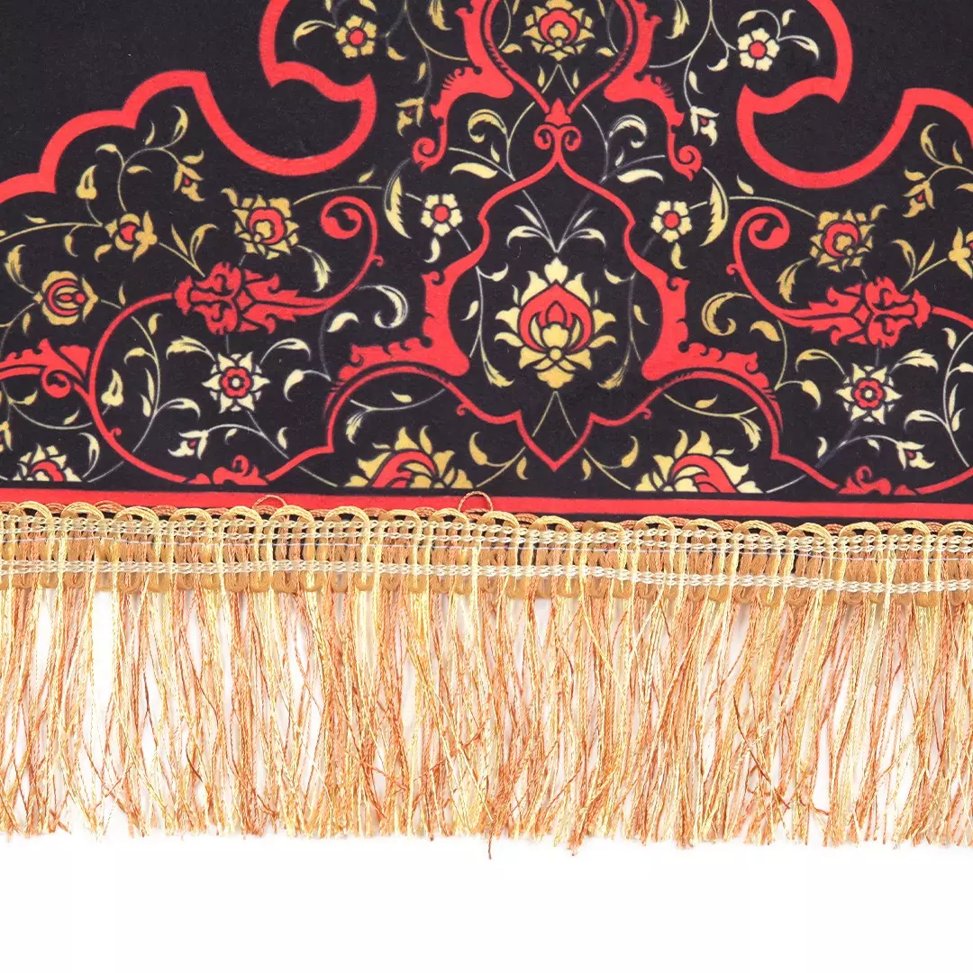 کتیبه مخمل لعن الله قاتلی فاطمه الزهرا سلام الله علیها در ابعاد 150x70 کد 150-HFZ-09