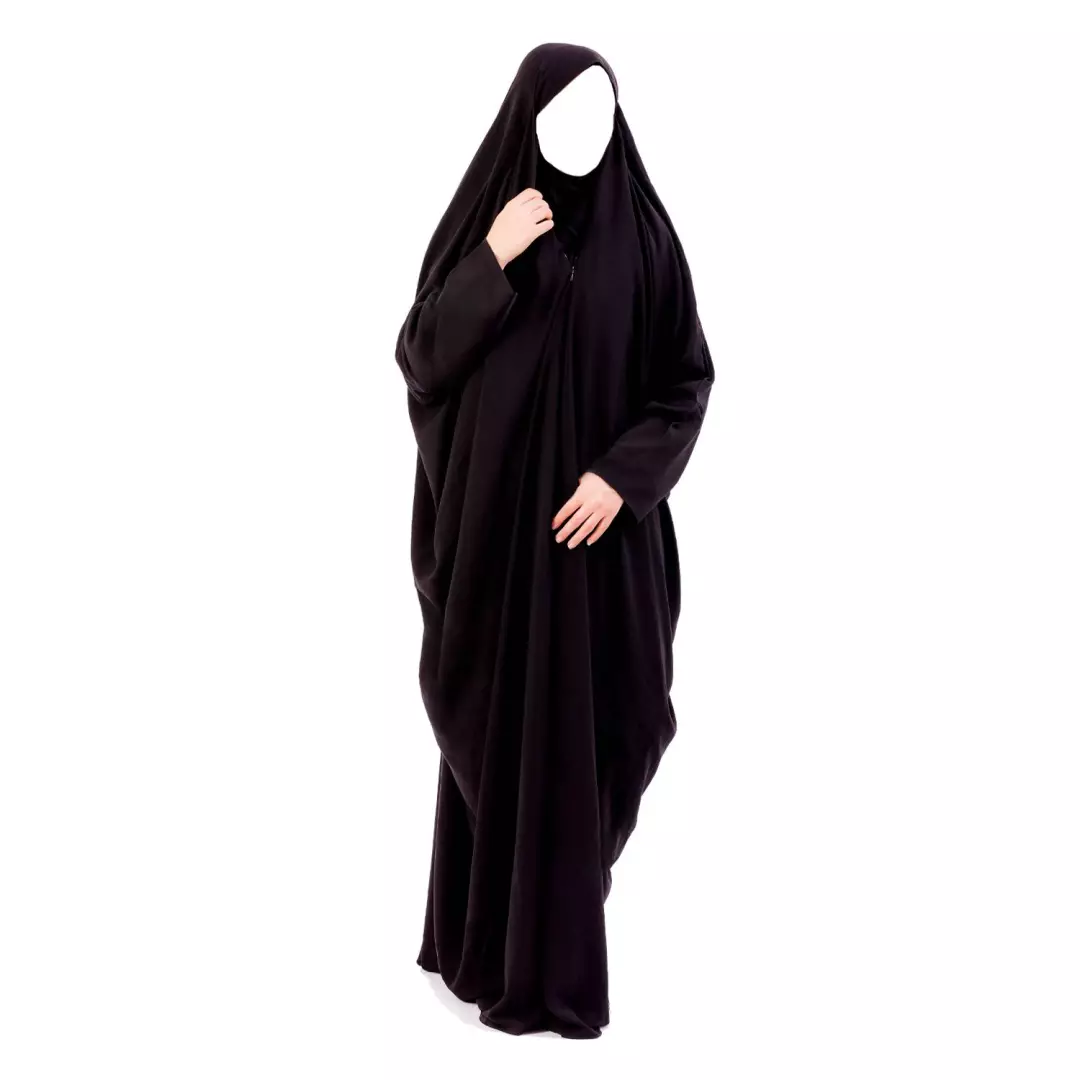 چادر مشکی بزرگسال مدل لبنانی درجه 1 کره ای حریراسود مات برند خدمتگزاران (701286) - 170