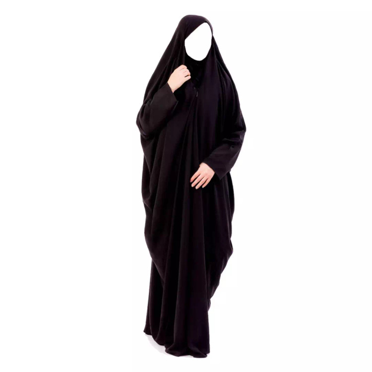 چادر مشکی بزرگسال مدل لبنانی درجه 1 کره ای حریراسود مات برند خدمتگزاران (701286) - 165