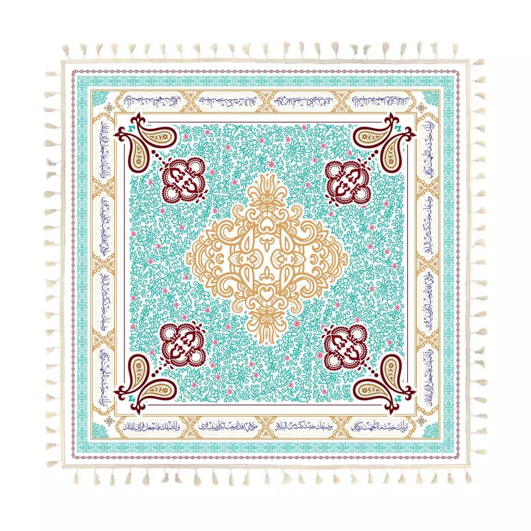 سفره سپاس عربی 4 نفره در ابعاد 120*120 طرح ختایی