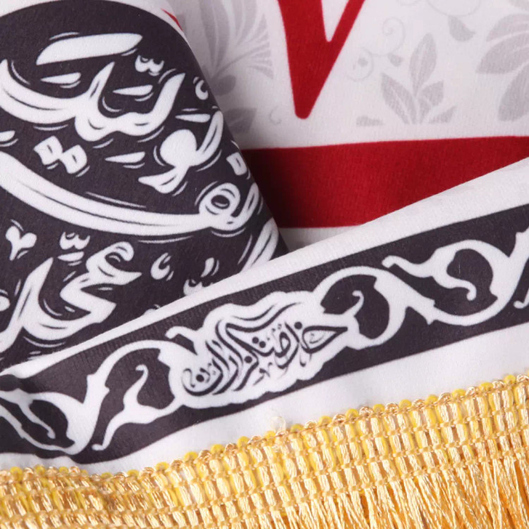 کتیبه مخمل افقی با شعار حسین منی و انا من حسین علیه السلام (701160) - 60*200 سانتیمتر