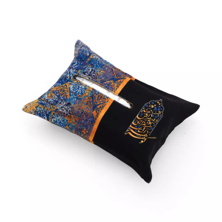 جادستمال کاغذی مخمل با شعار گوهر اشک عزای تو به هر کس ندهد (700265) - جادستمال 1