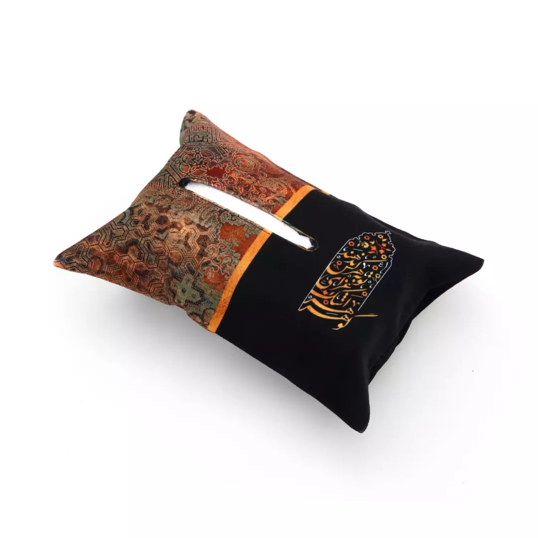 جادستمال کاغذی مخمل با شعار گوهر اشک عزای تو به هر کس ندهد (700265) - جادستمال 2