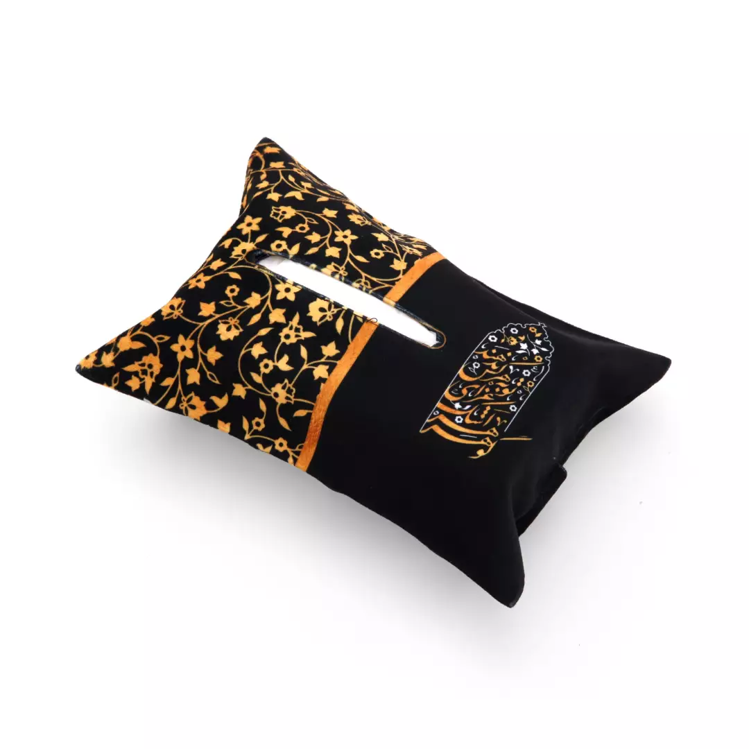 جادستمال کاغذی مخمل با شعار گوهر اشک عزای تو به هر کس ندهد (700265) - جادستمال 3