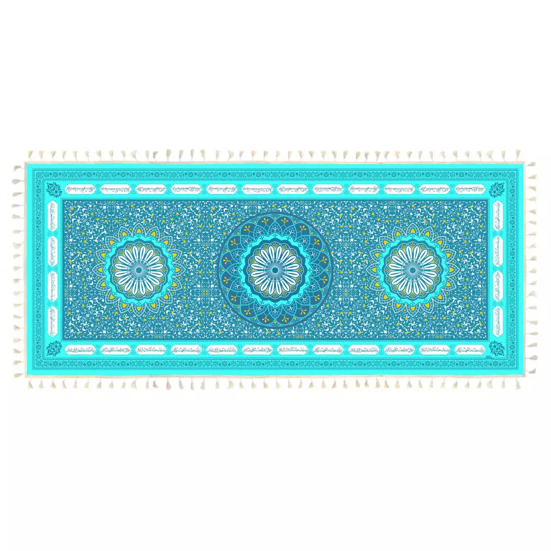 سفره سپاس عربی 8 نفره فیروزه ای 120*270