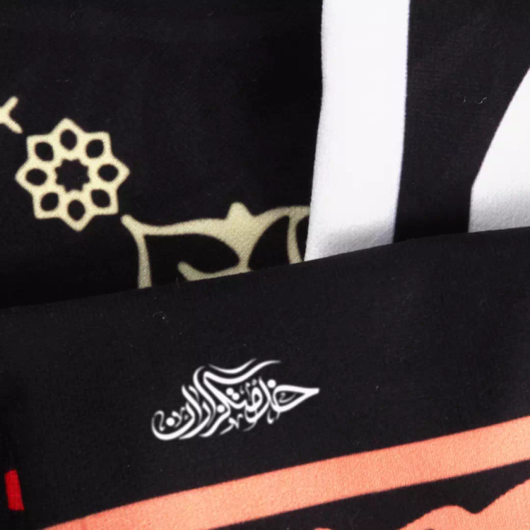 کتیبه مخمل افقی با شعار السلام علیک یا فاطمه الزهرا سلام الله علیها 140*300 (700852) - مشکی