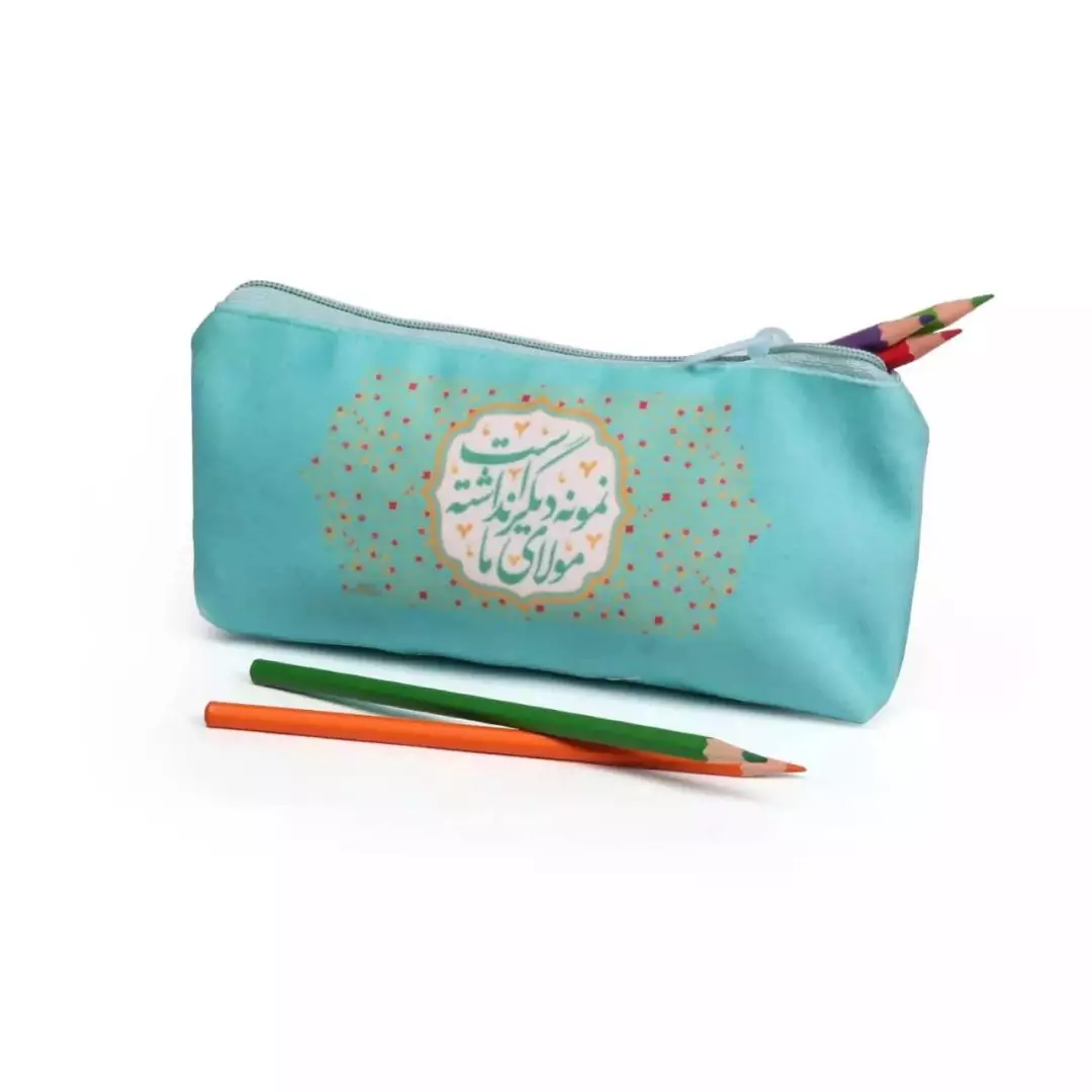 جامدادی مخمل طرح مولای ما نمونه دیگر نداشته است (700246) - سبز 246
