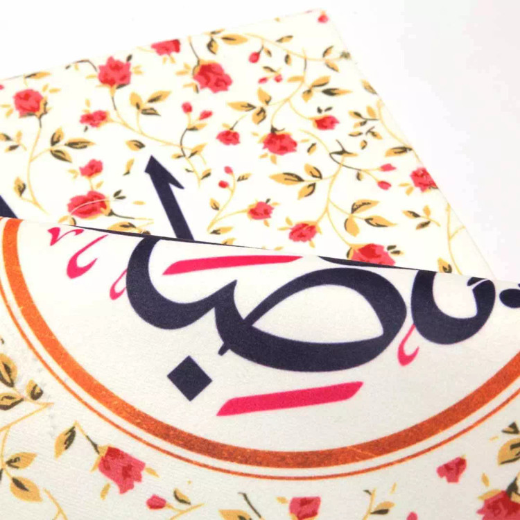 کتیبه کنار آیفون مخمل باشعار یا صاحب الزمان ابعاد 20*40 رنگ سفید