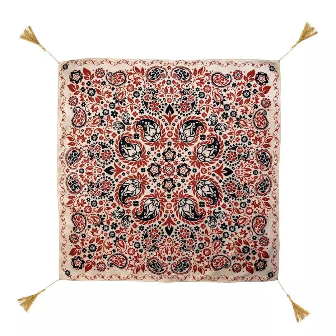رومیزی مخمل شانل در 6 رنگ در ابعاد 100*100 (700487) - رو میزی 7