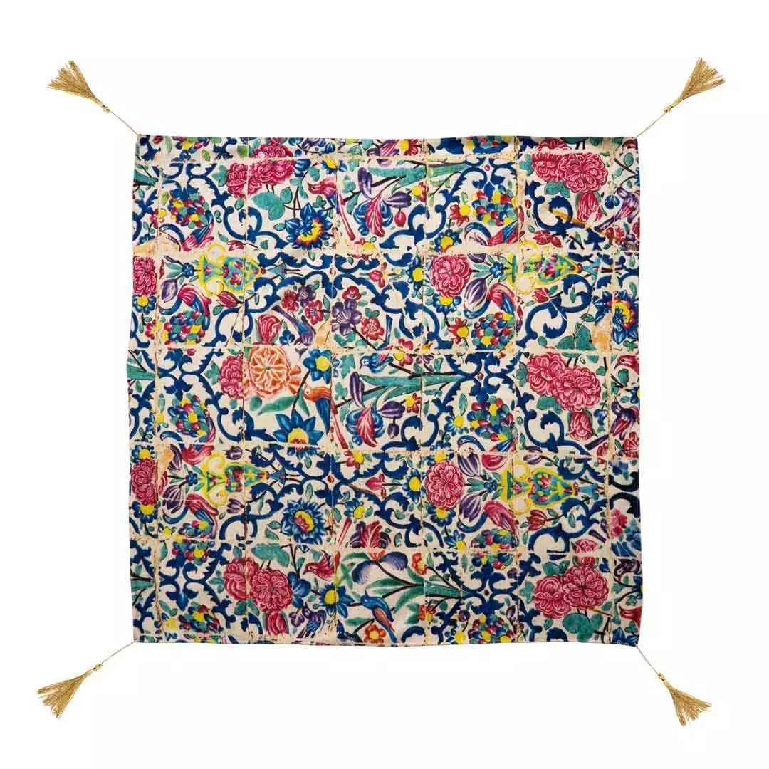 رومیزی مخمل شانل در 6 رنگ در ابعاد 100*100 (700487) - رو میزی 4