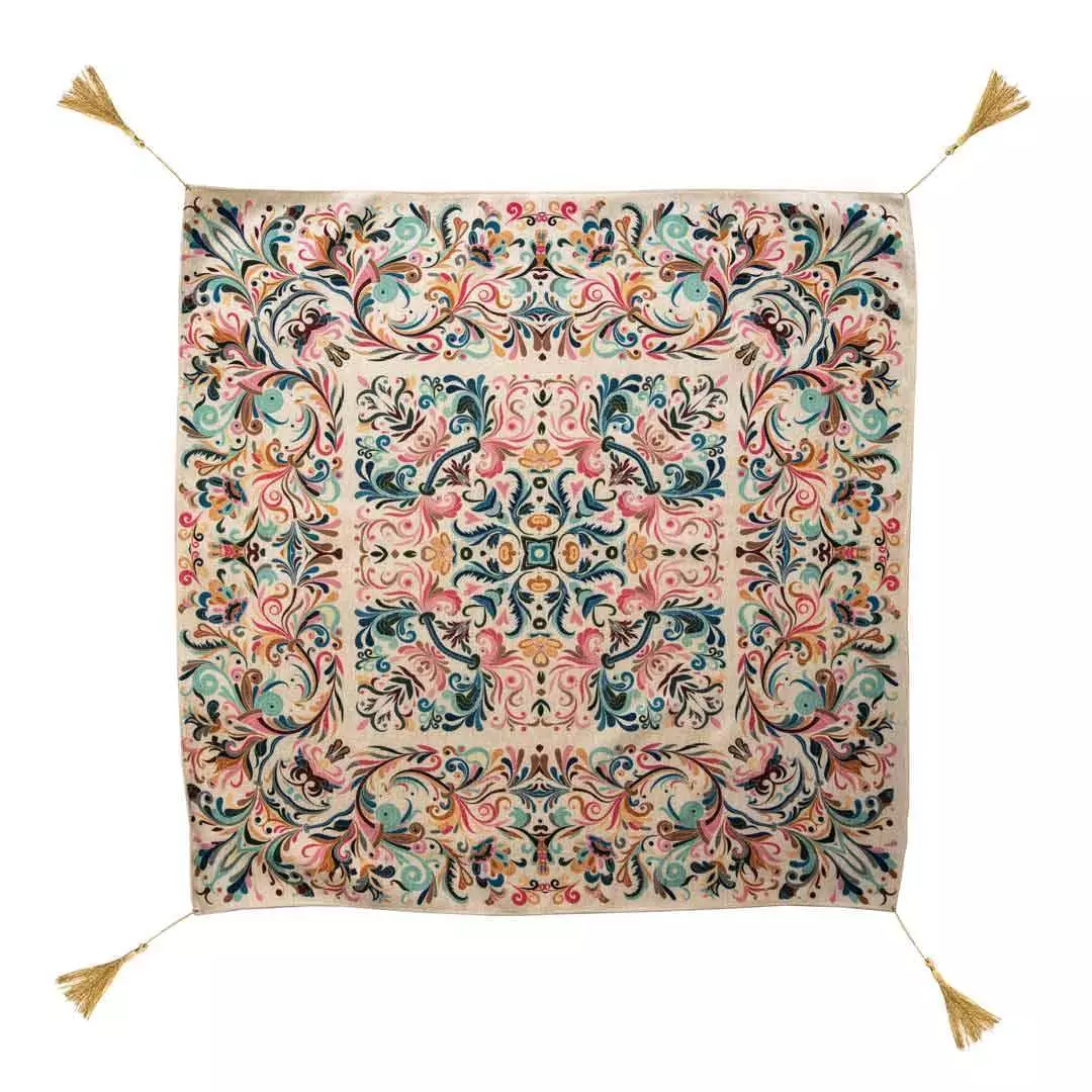 رومیزی مخمل شانل در 6 رنگ در ابعاد 100*100 (700487) - رو میزی 5