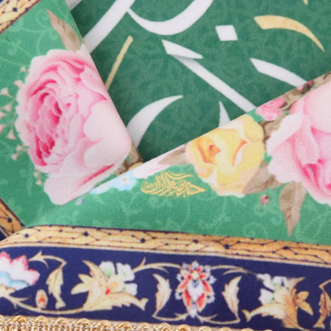 کتیبه مخمل این خانه هم عهد با موعود غدیر است (700493) - 65*65 سانتی متر
