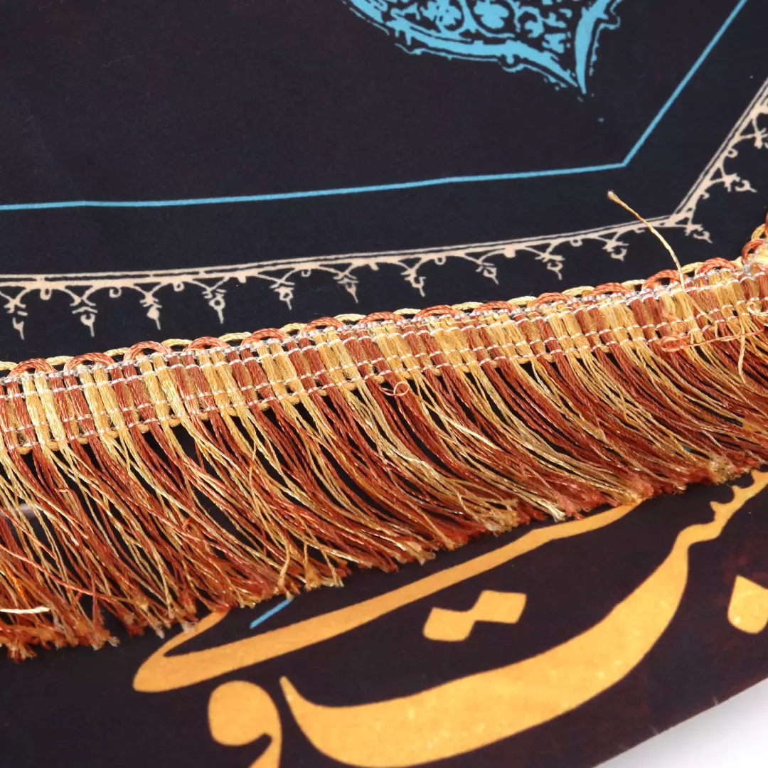 کتیبه مخمل با شعار بچه سید نشدم دست خودم نیست ولی وسط روضه دلم گفت بگویم مادر 65*65