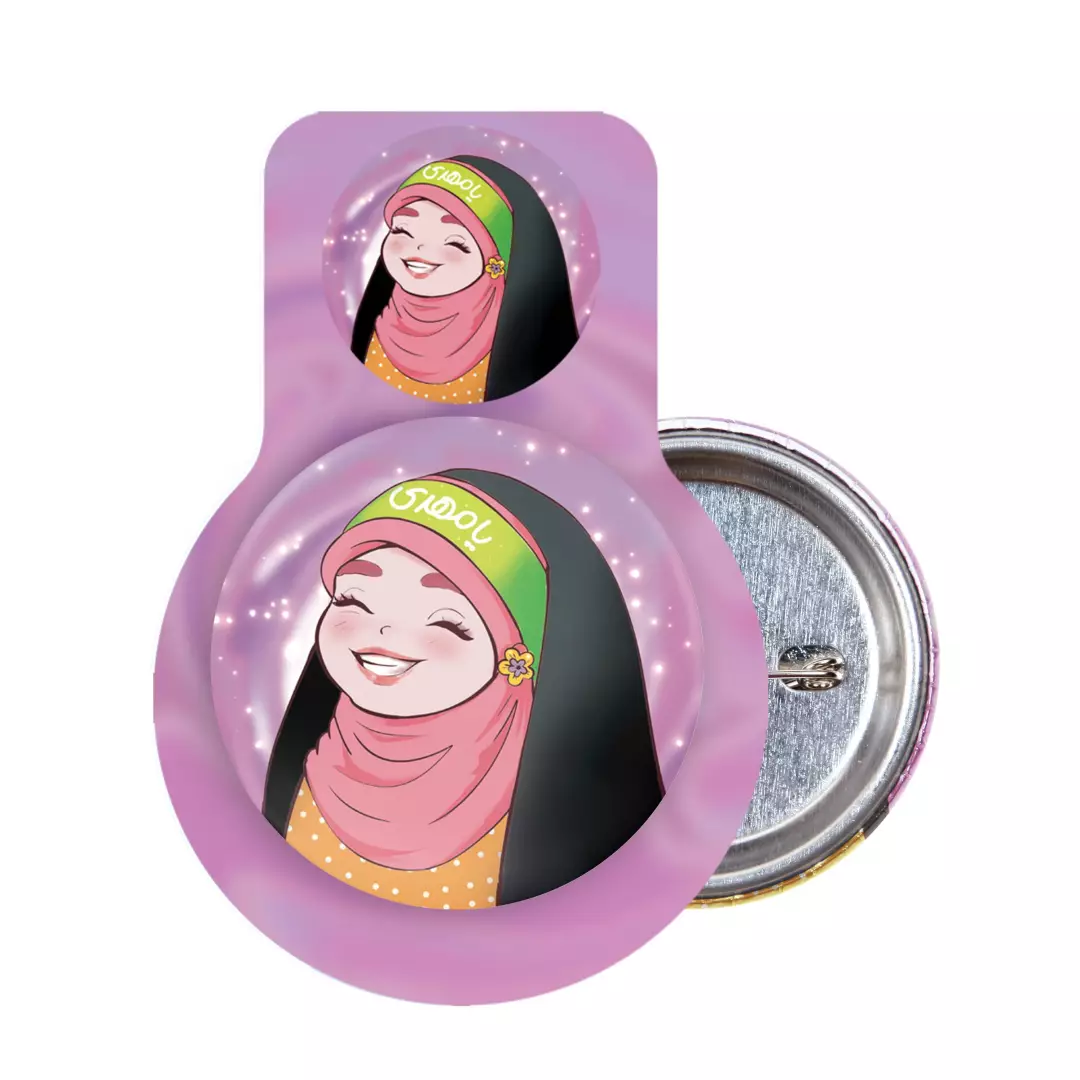 پیکسل لمینت مات طرح دخترانه سربند یا مهدی