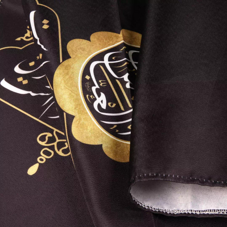 کتیبه پاناما عمودی کنار آیفونی با شعار یا اباالفضل العباس باز این چه شورش است بدون چوب ابعاد 20*40