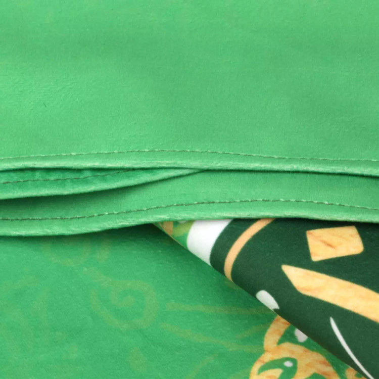 کتیبه مخمل تک عددی عمودی با شعار عید سعید غدیر رنگ سبز 65*135