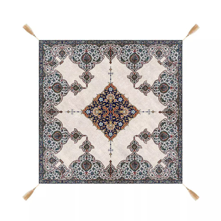 رومیزی مخمل شانل در ابعاد 100*100 سانتیمتر طرح ترنج