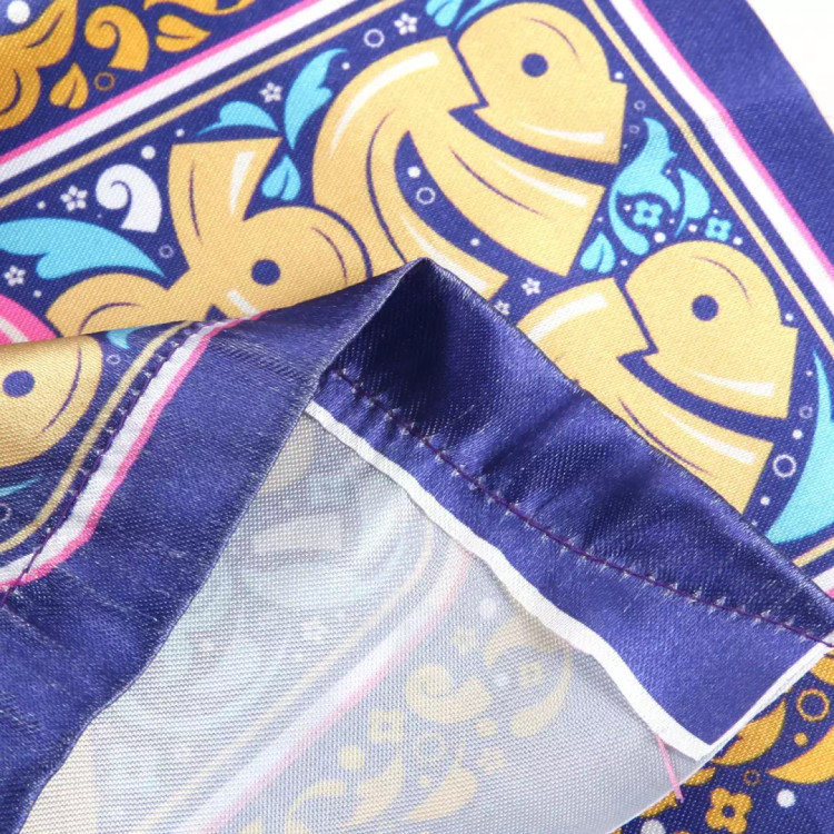 پرچم دست کودک ساتن با شعار من کنت مولاه فهذا علی مولاه طرح گرافیتی ابعاد 20*30 سانتیمتر