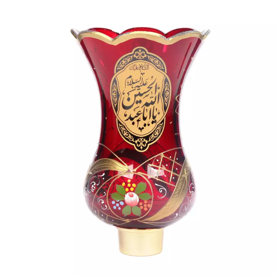 لاله شمعدان متوسط یا اباعبدالله الحسین و یا زینب کبری قرمز مناسب پایه 44