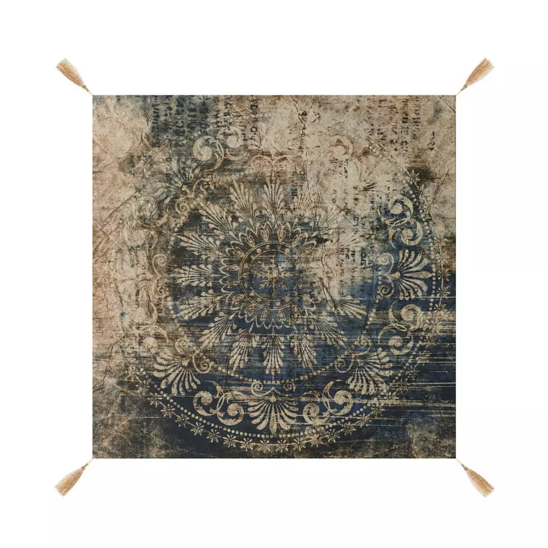 رومیزی مخمل شانل طرح مدرن (700846) - 70*70 سانتیمتر