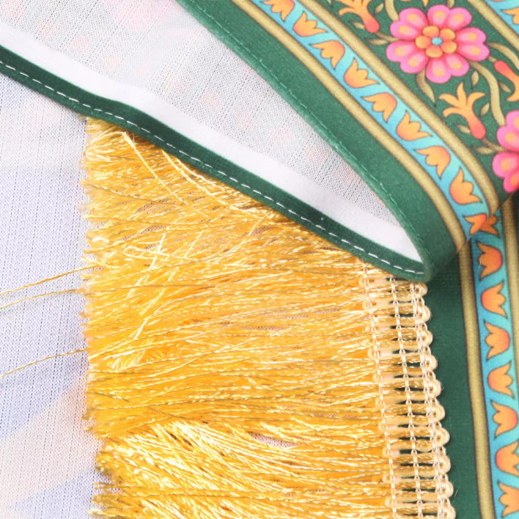 کتیبه مخمل افقی با شعار به مجلس نورانی اهل بیت خوش آمدید (700644) - 140*215 سانتیمتر