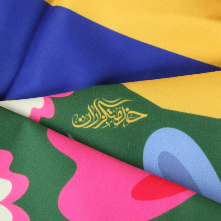 کتیبه مخمل افقی با شعار فقط حیدر امیرالمومنین است (700649) - 70*150 سانتیمتر