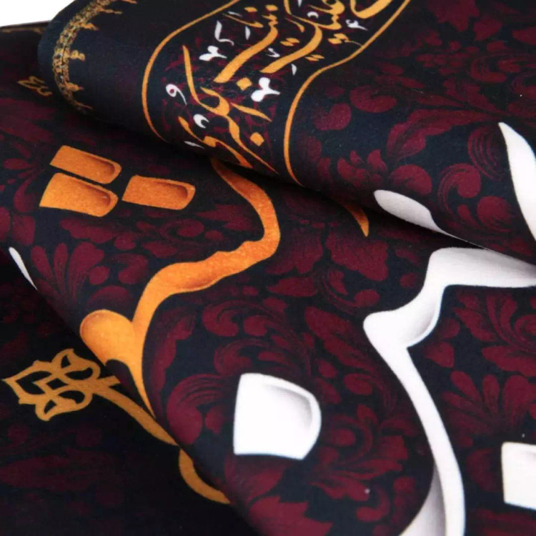 کتیبه مخمل پایین هلالی با شعار یا اباعبدالله الحسین الشهید (700710) - 70*120 سانتیمتر