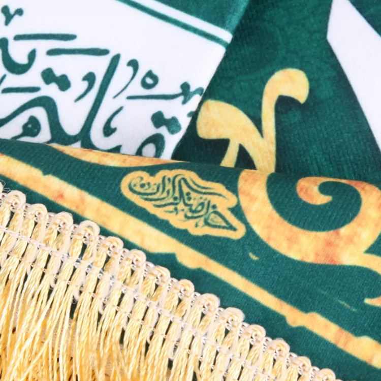 کتیبه مخمل افقی با شعار السلام علیک یا زینب کبری سلام الله علیها 70*100 رنگ سبز